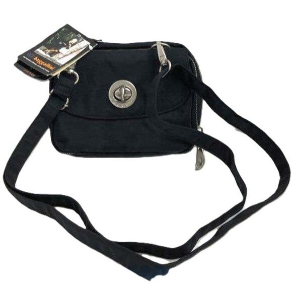 Baggallini Sicily Black International Collection Crossbody Bag - Picture 8 of 8